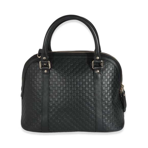 Gucci Black Microguccissima Medium Dome Satchel - Picture 3 of 7